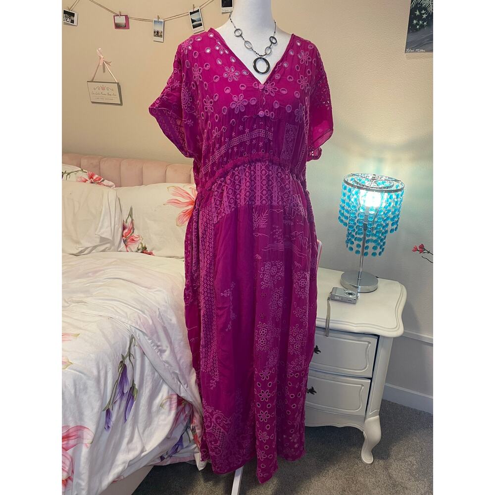 pink johnny was maxi millie patchwork dress